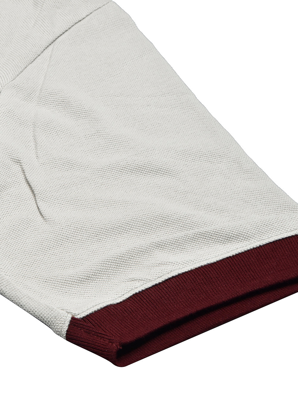 NXT Summer Polo Shirt For Men-Light Grey with Sky & Maroon-BR13057