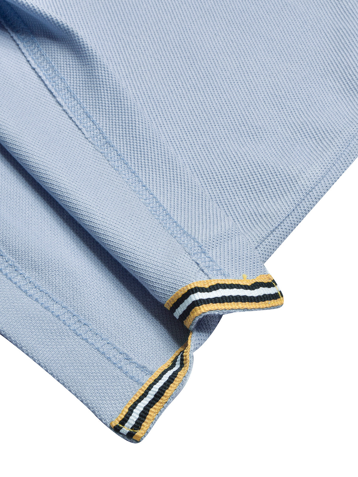 NXT Summer Polo Shirt For Men-Sky with Green & Blue Stripe-BR13003