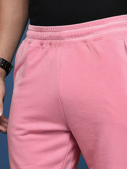 NXT Terry Fleece Faded Short For Men-Pink-BR14668