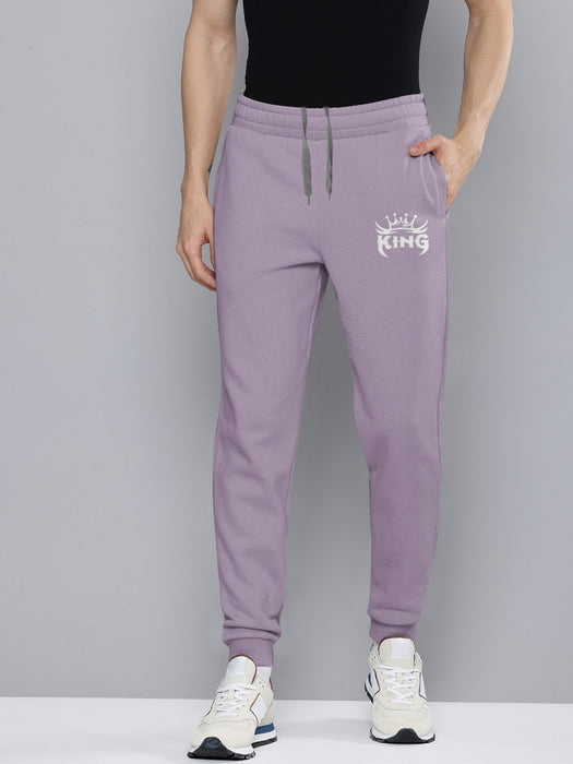 NXT Terry Fleece Jogger Sweatpant For Men-Light Purple-BR14581