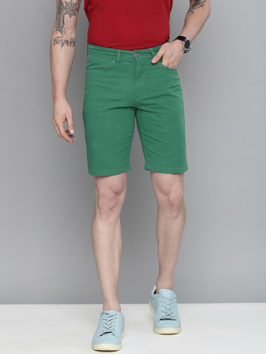 Next Cotton Denim Short For Men-Light Green-BR13510