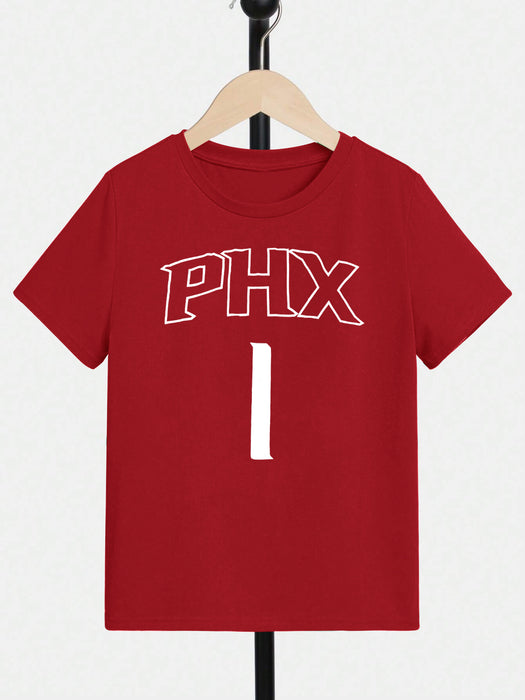 Next Crew Neck Single Jersey Tee Shirt For Kids-Red-BR13486