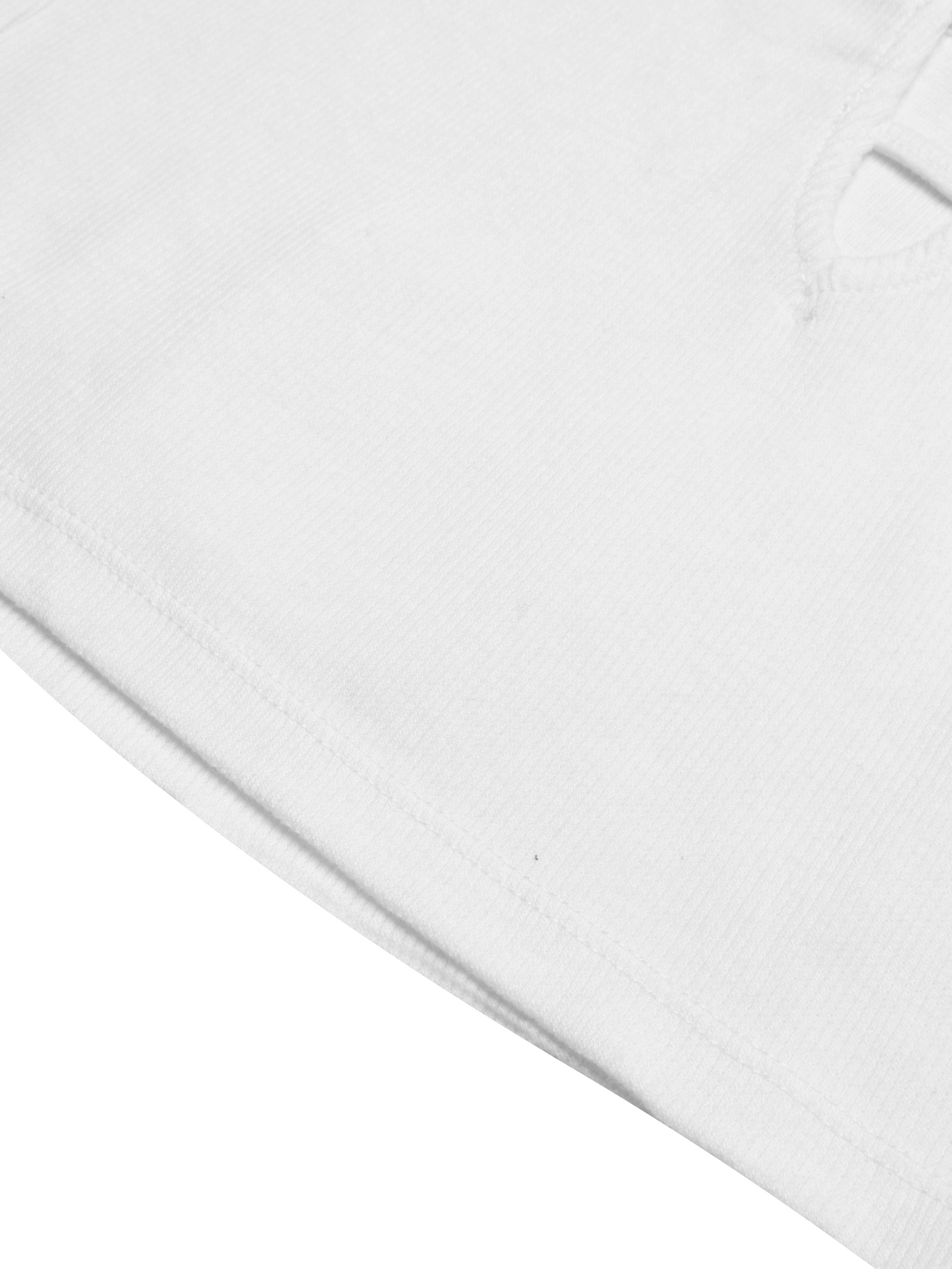 Next Ribbed Strappy Top For Baby Gilrs-White-BR13288