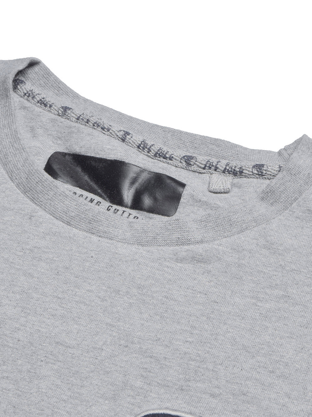 Next Single Jersey Crew Neck Tee Shirt For Men-Grey Melange-BE13272