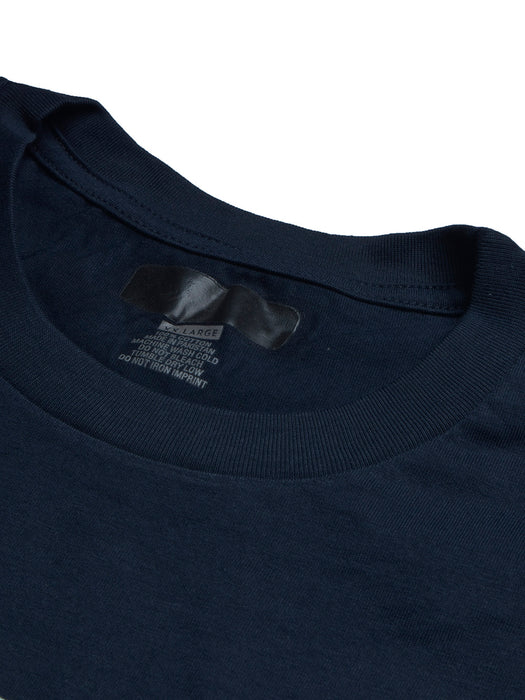 Next Single Jersey Crew Neck Tee Shirt For Men-Navy with Print-BR13267