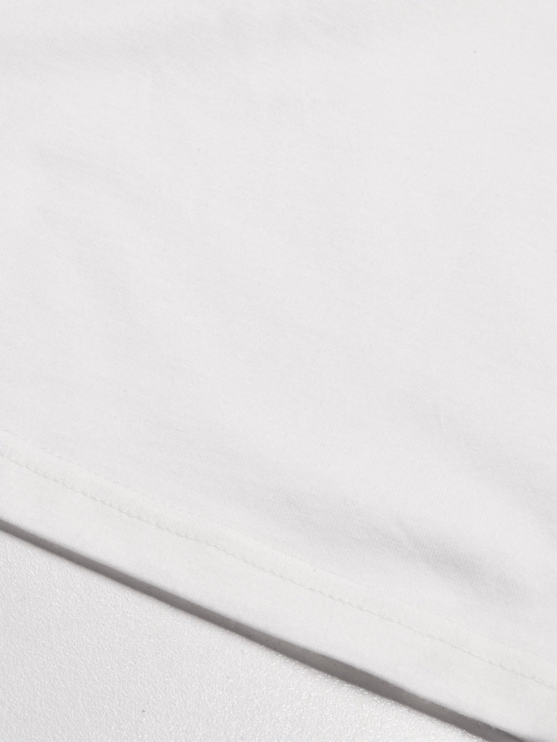 NXT Single Jersey Crew Neck Tee Shirt For Men-White-BR13271