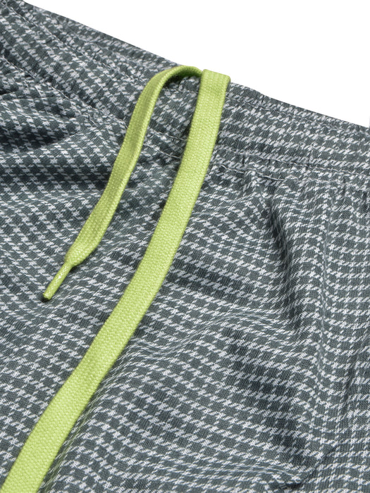 Next Single Jersey Short For Kids-Green Check-BR13455