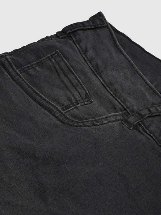 Next Stretch Jeans Pent For Men-Black Faded-BR13571