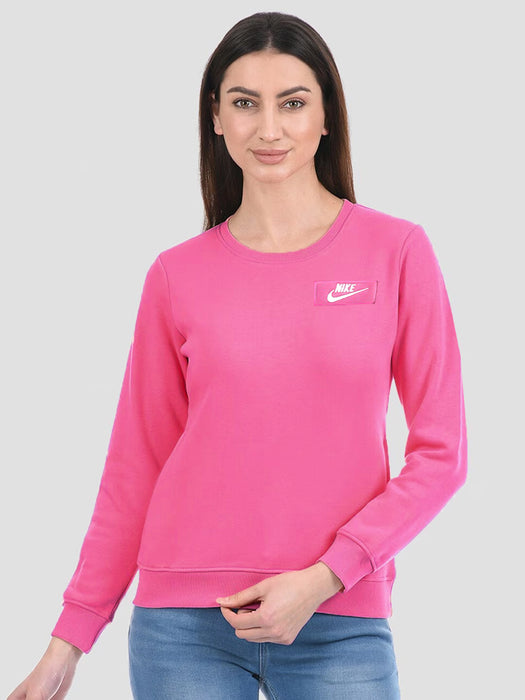 Nk Fleece Classic Sweatshirt For Ladies-Magenta-BR12892