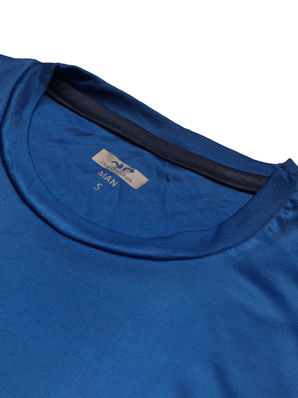 North Peak Crew Neck T Shirt For Men-Dark Blue-BR13543