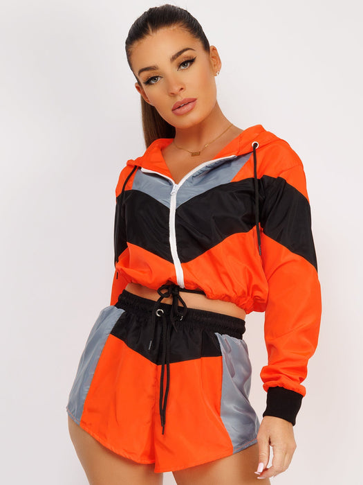 Rising Lightweight Festival Short Jacket For Ladies-Neon Orange-RT2569