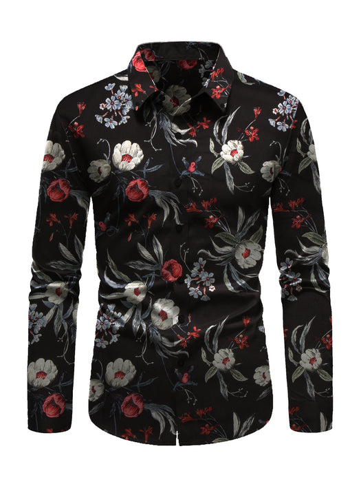 Oxen Nexoluce Premium Slim Fit Casual Shirt For Men-Allover Print-BR13427