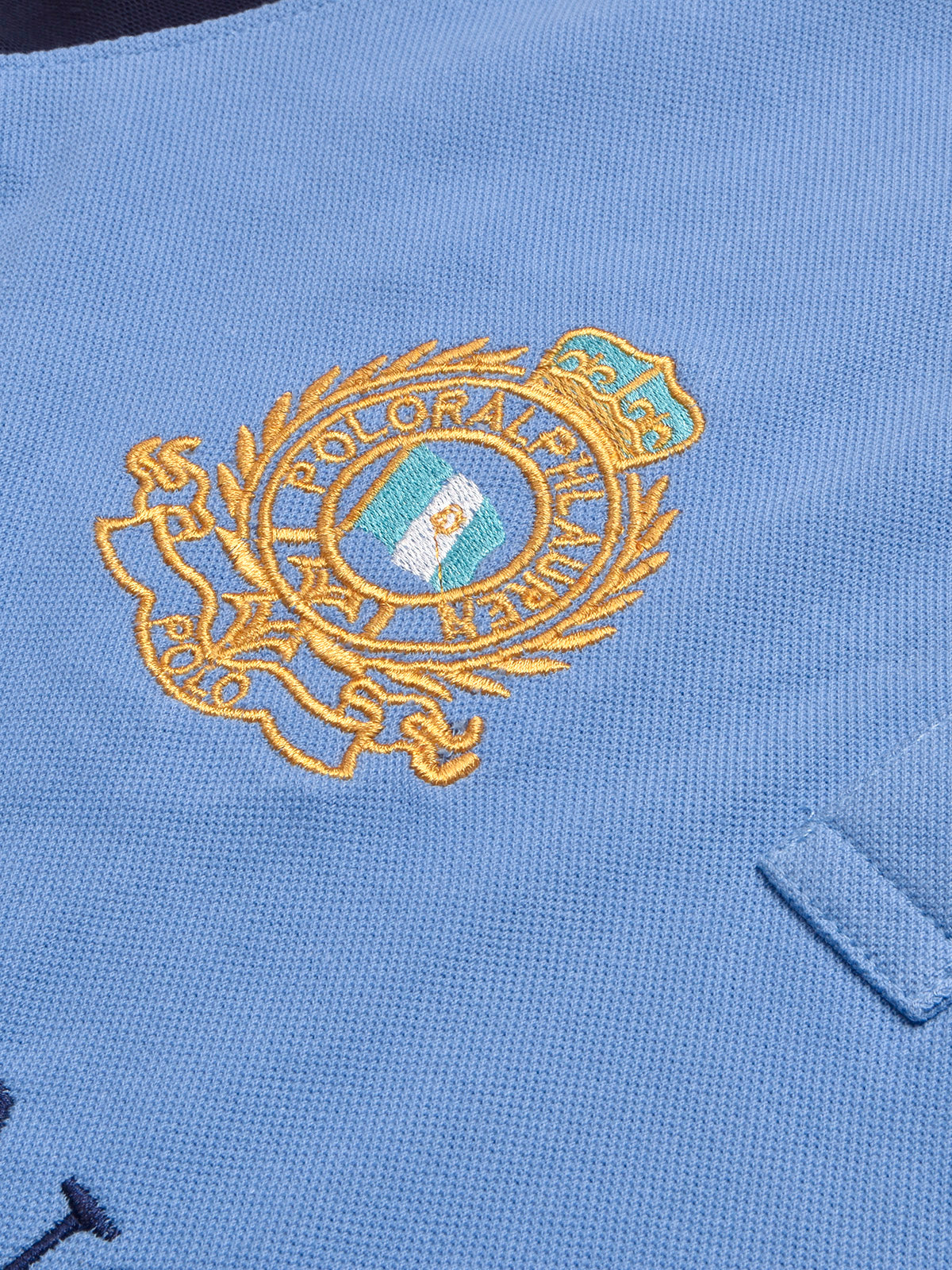 PRL Stylish Pique Summer Polo For Men-Blue with Navy-BR13011
