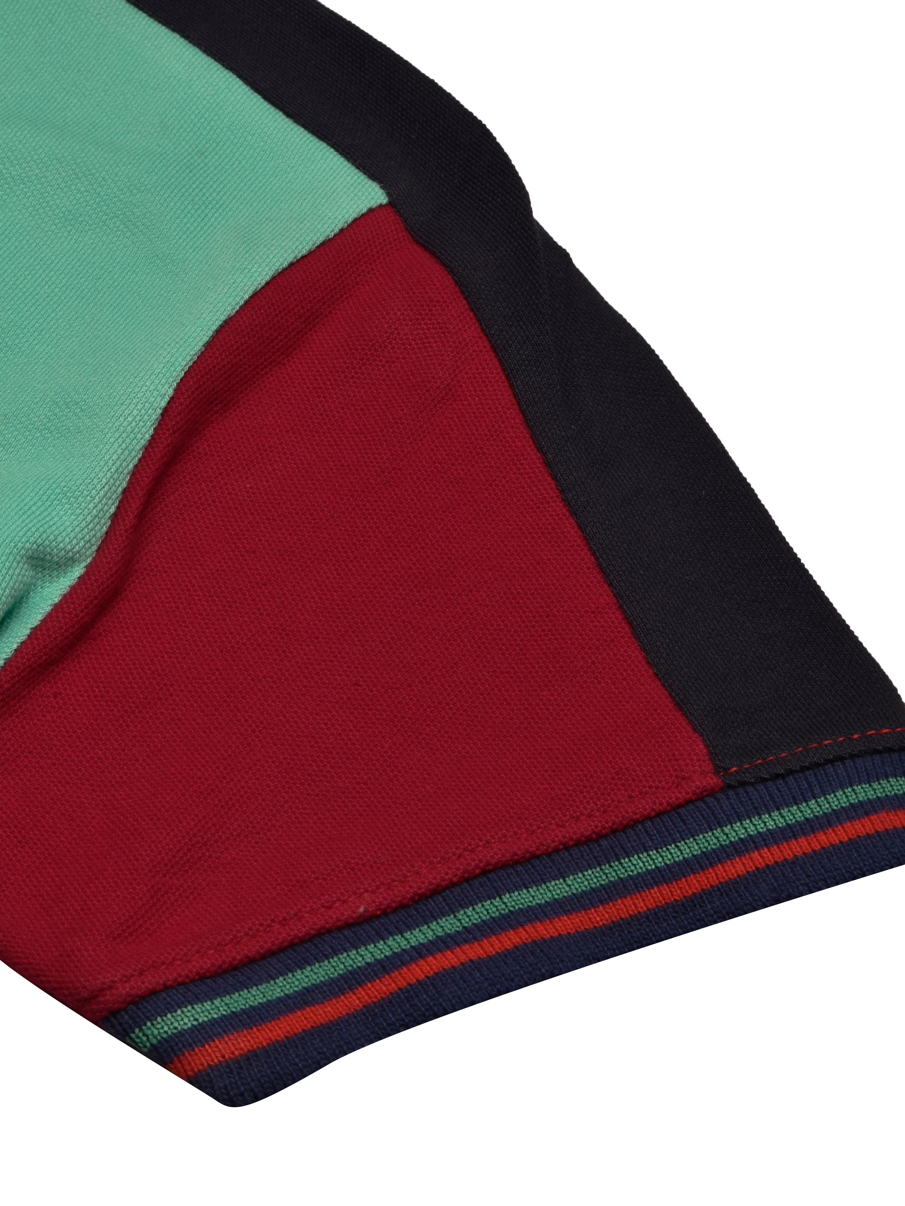 PRL Stylish Pique Summer Polo For Men-Green with Red-BR13010