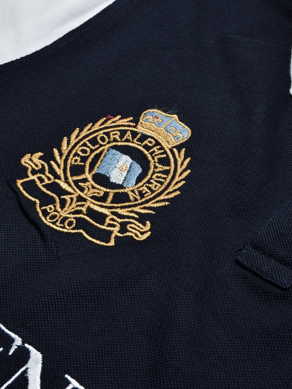 PRL Stylish Pique Summer Polo For Men-Navy with White-BR13006