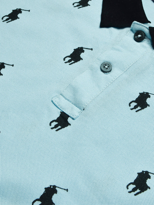 PRL Summer Polo Shirt For Men-Light Sky-BR13033