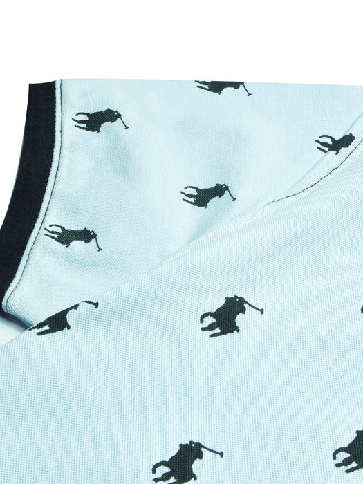 PRL Summer Polo Shirt For Men-Light Sky-BR13033