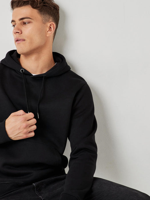 PYPR Fleece Pullover Hoodie For Men-Black-BR14429