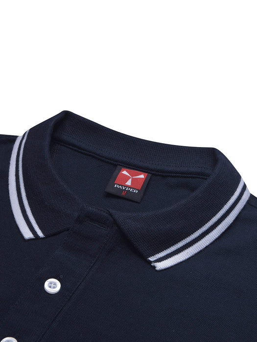 PYPR Summer Solid Polo Shirt For Men-Navy-BR14203