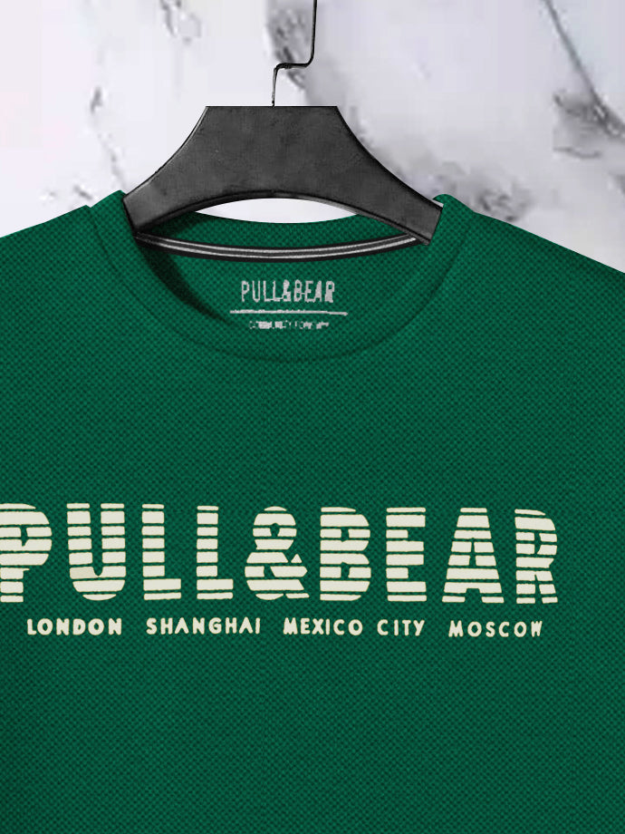 P&B Crew Neck P.Q Sweatshirt For Men-Green-BR14757