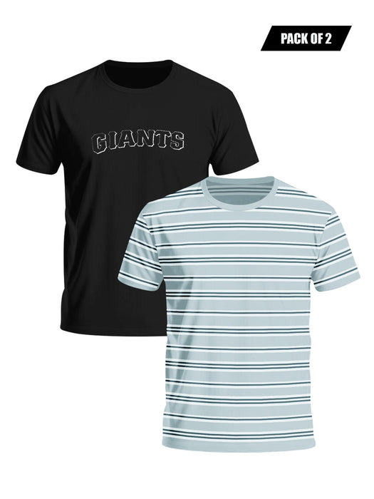 Pack Of 2 Single Jersey Tee Shirt For Men-BR14166