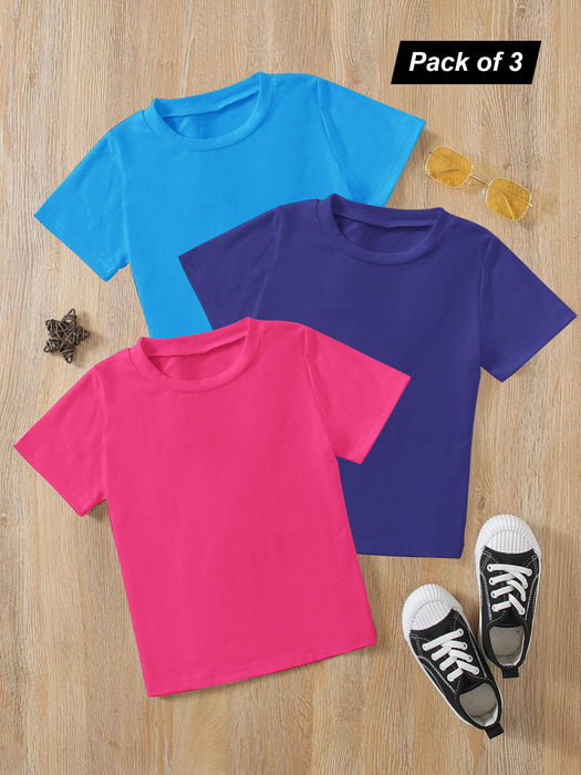 Pack Of 3 Crew Neck T Shirt For Boys-BR14151