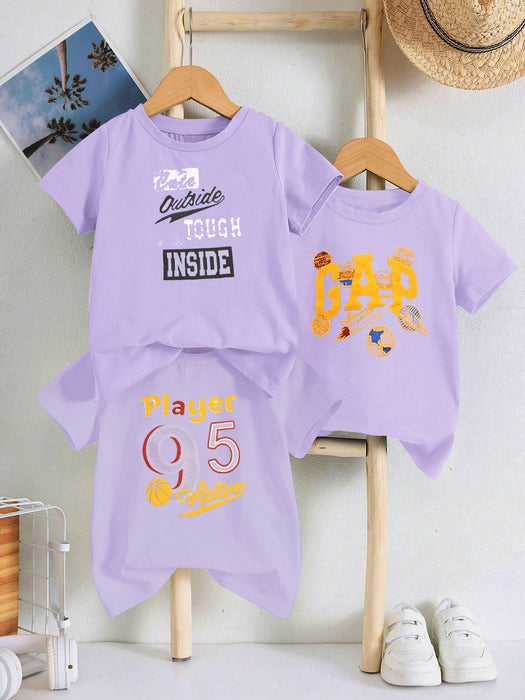 Pack Of 3 Tee Shirts For Kids-BE3352/BR15791