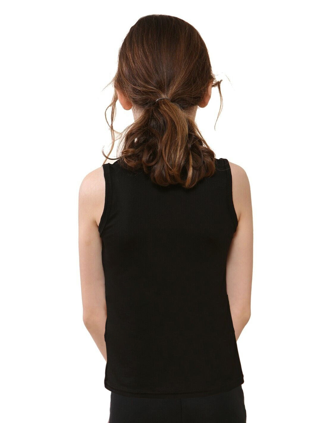 Popular Sports Viscous Back Tail Tee Shirt For Kids-Black-BR13711