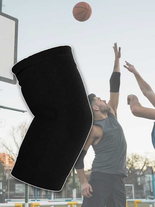 Single Premium Quality Elbow Healing Pair Pads-Black-LV487