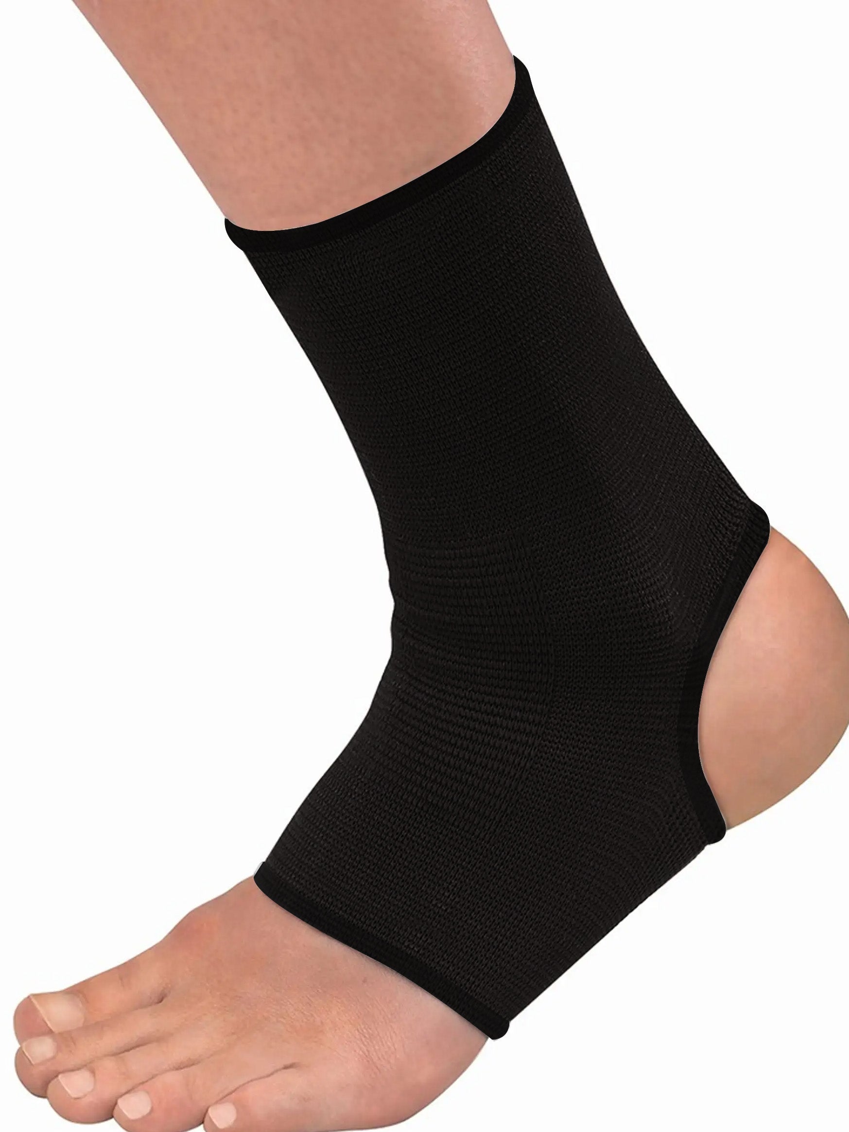 Premium Quality Foot Elsatic Guards-Black-LV470