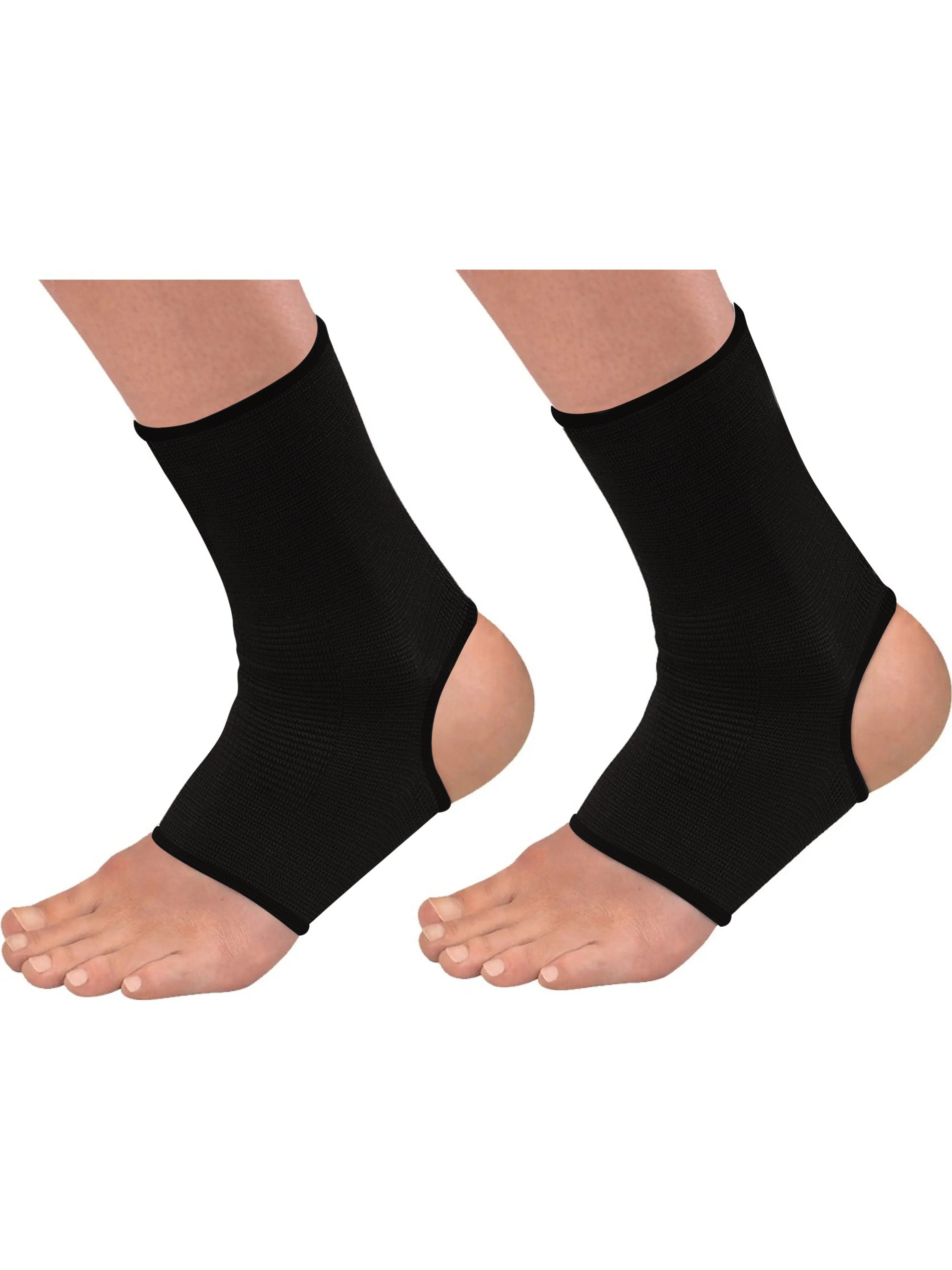 Premium Quality Foot Elsatic Guards-Black-LV470