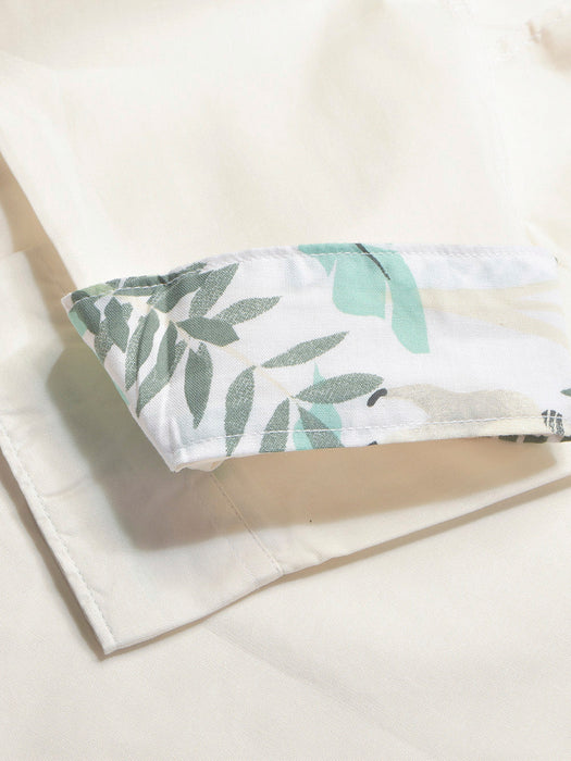 R2 FTS Premium Casual Shirt For Men-Off White-BE1408