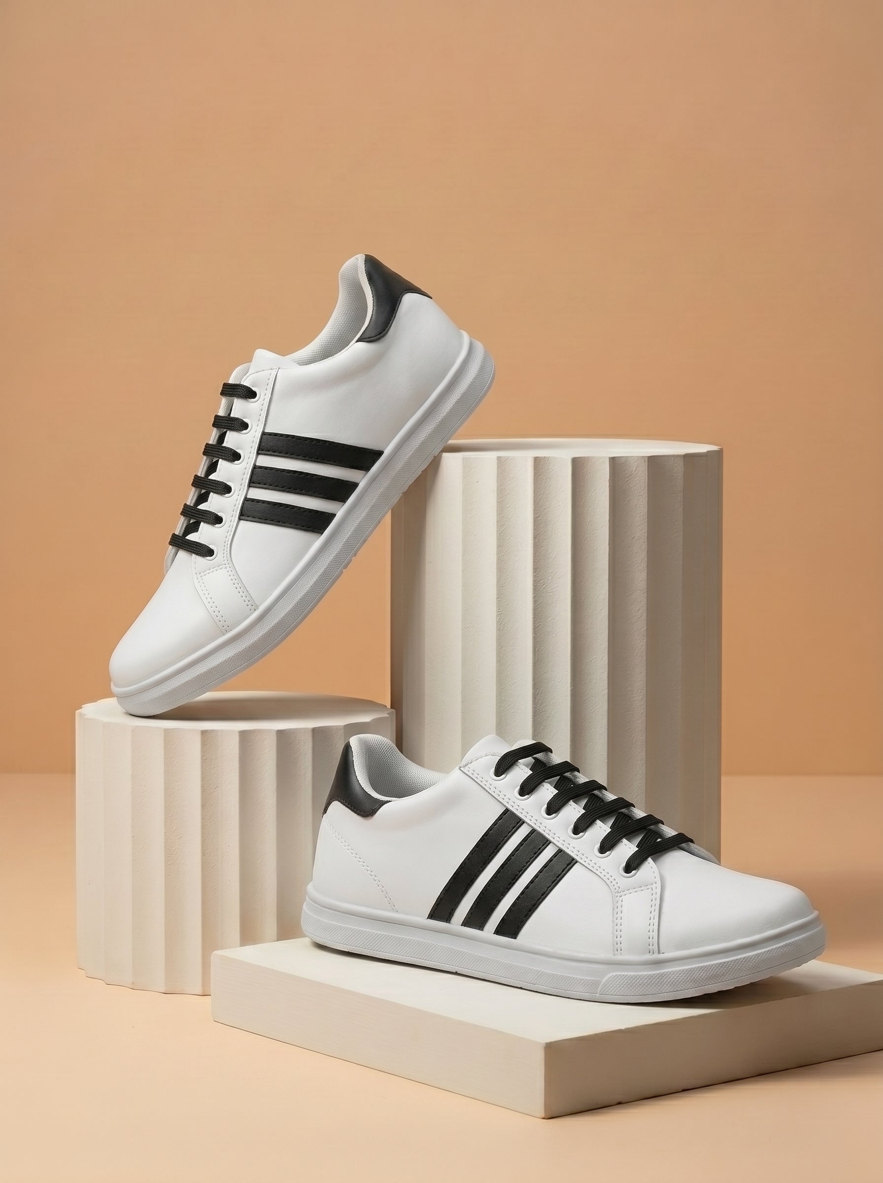 Classic Sneaker Shoes For Men-White-BE1449