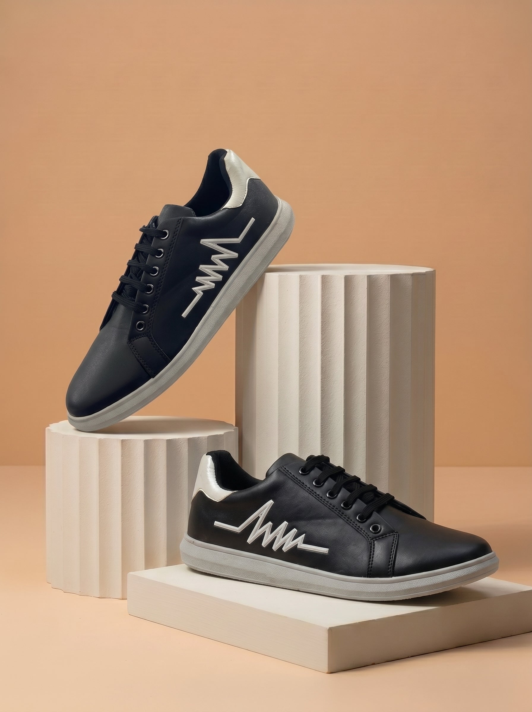 Classic Sneaker Shoes For Men-Black-BE2505