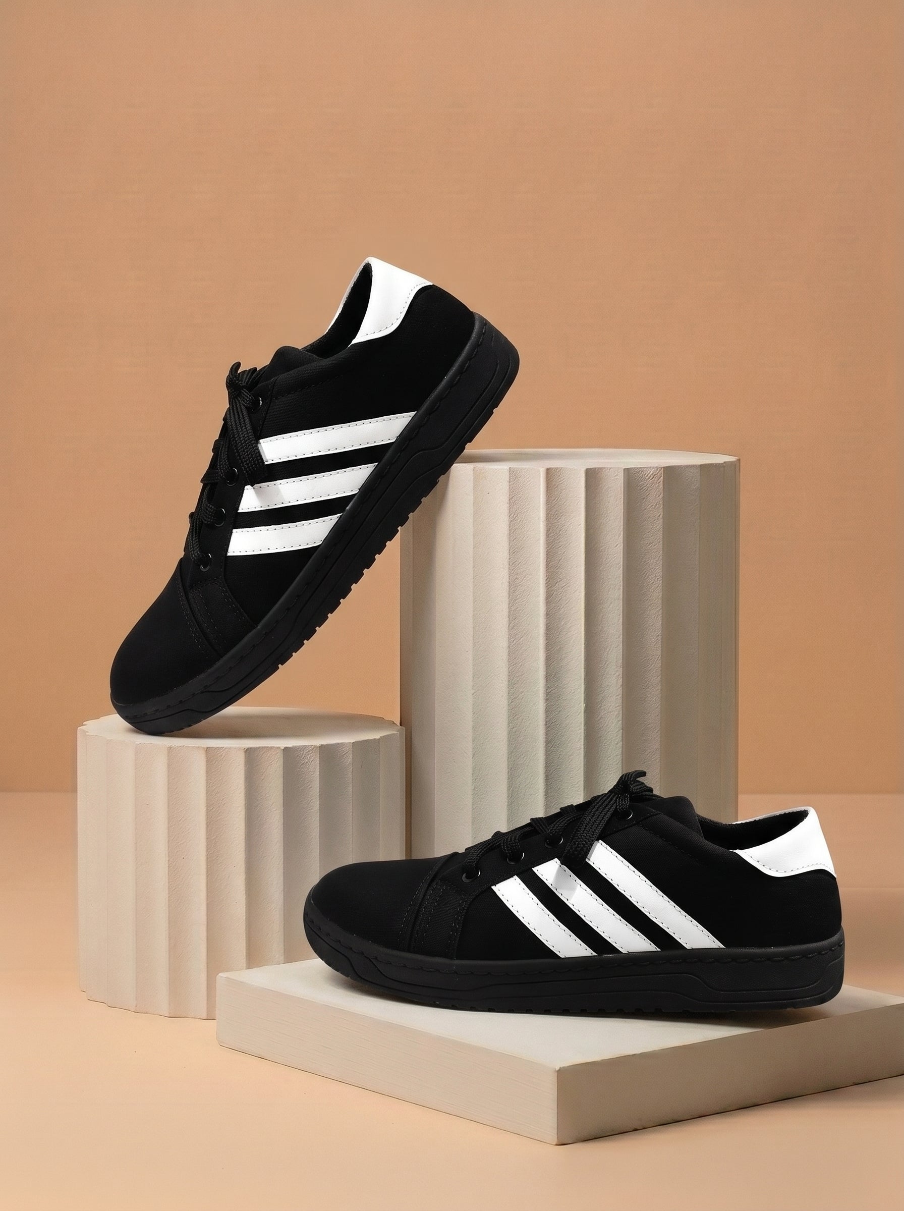 Classic Sneaker Shoes For Men-Black-BE7746