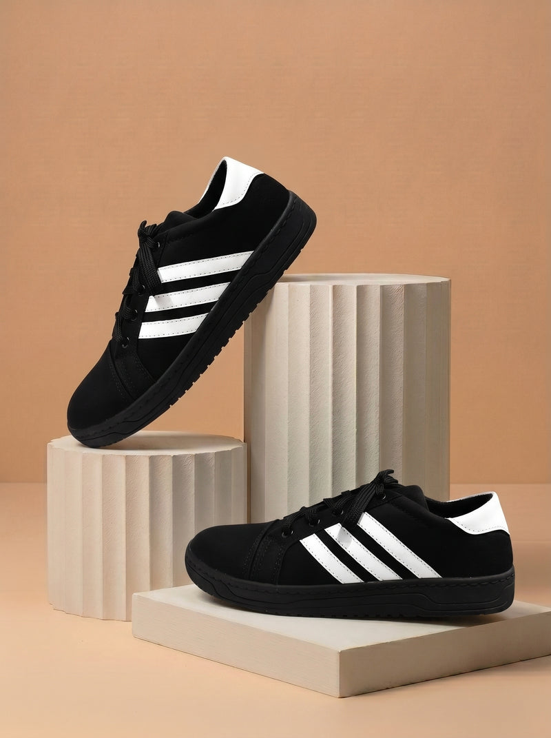 Classic Sneaker Shoes For Men-Black-BE7746