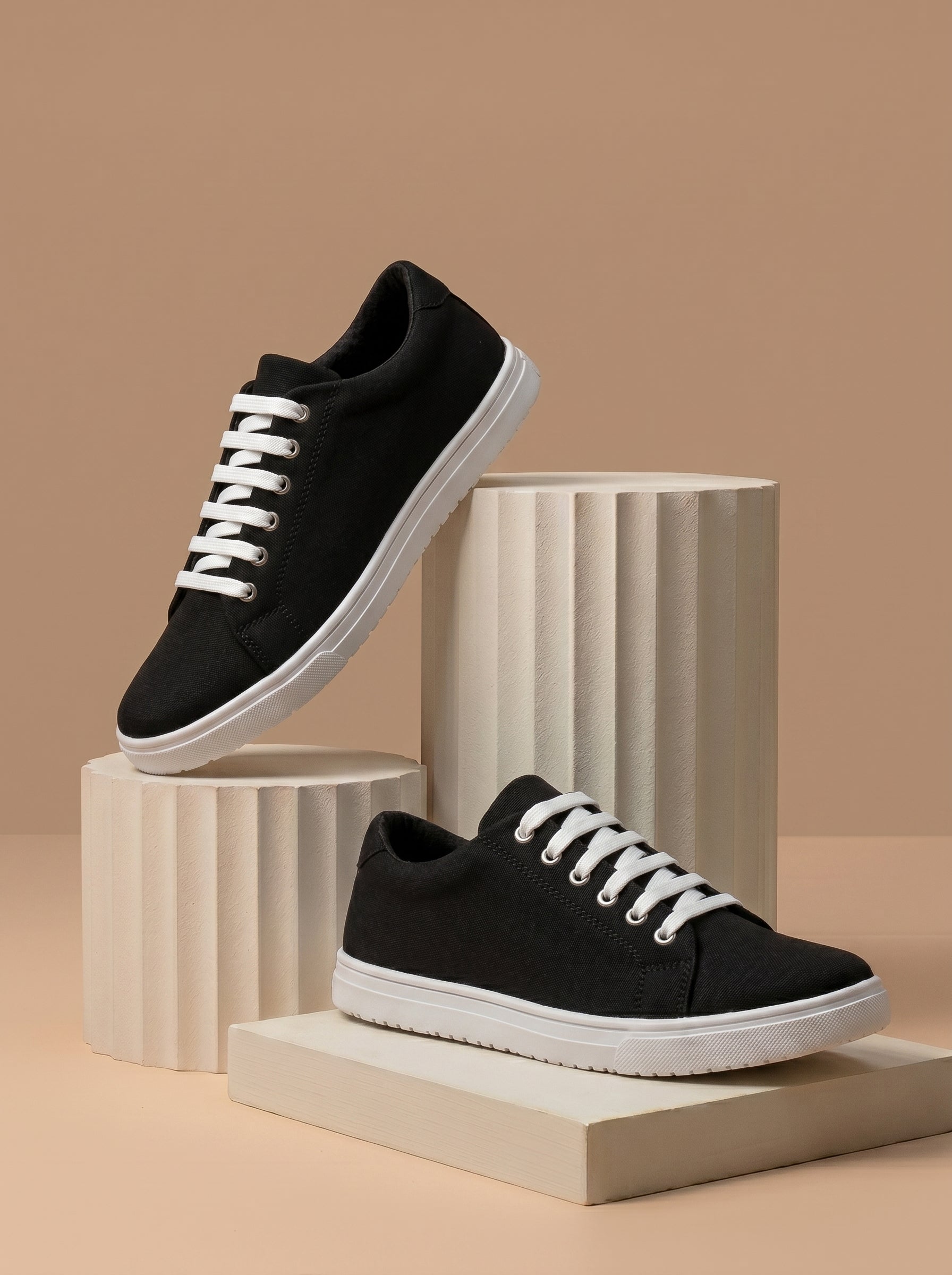 Classic Sneaker Shoes For Men-Black-BE1658