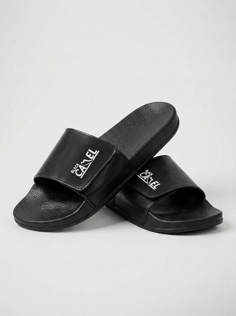 Men's Premium Flip Flop Fashion Slides-Black-BE5670