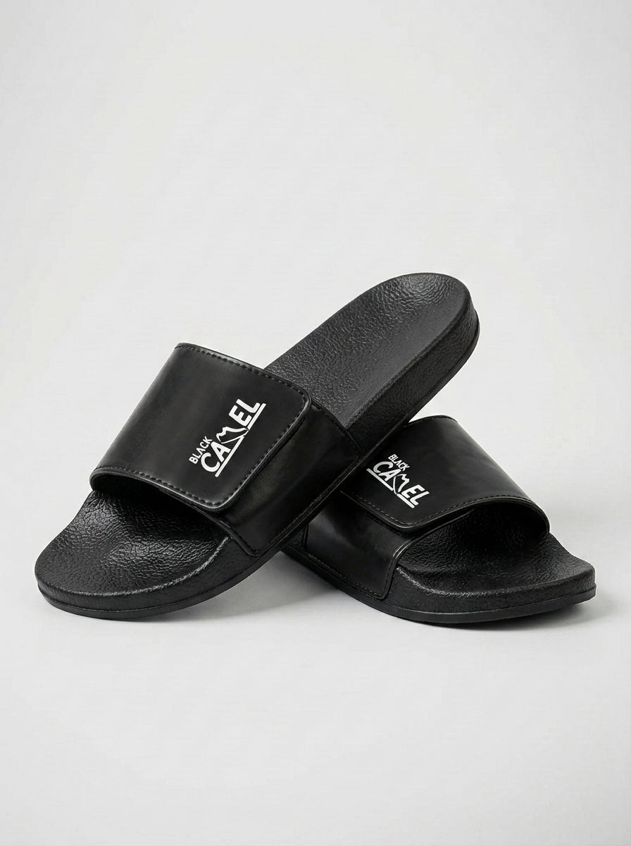 Men's Premium Flip Flop Fashion Slides-Black-BE5670