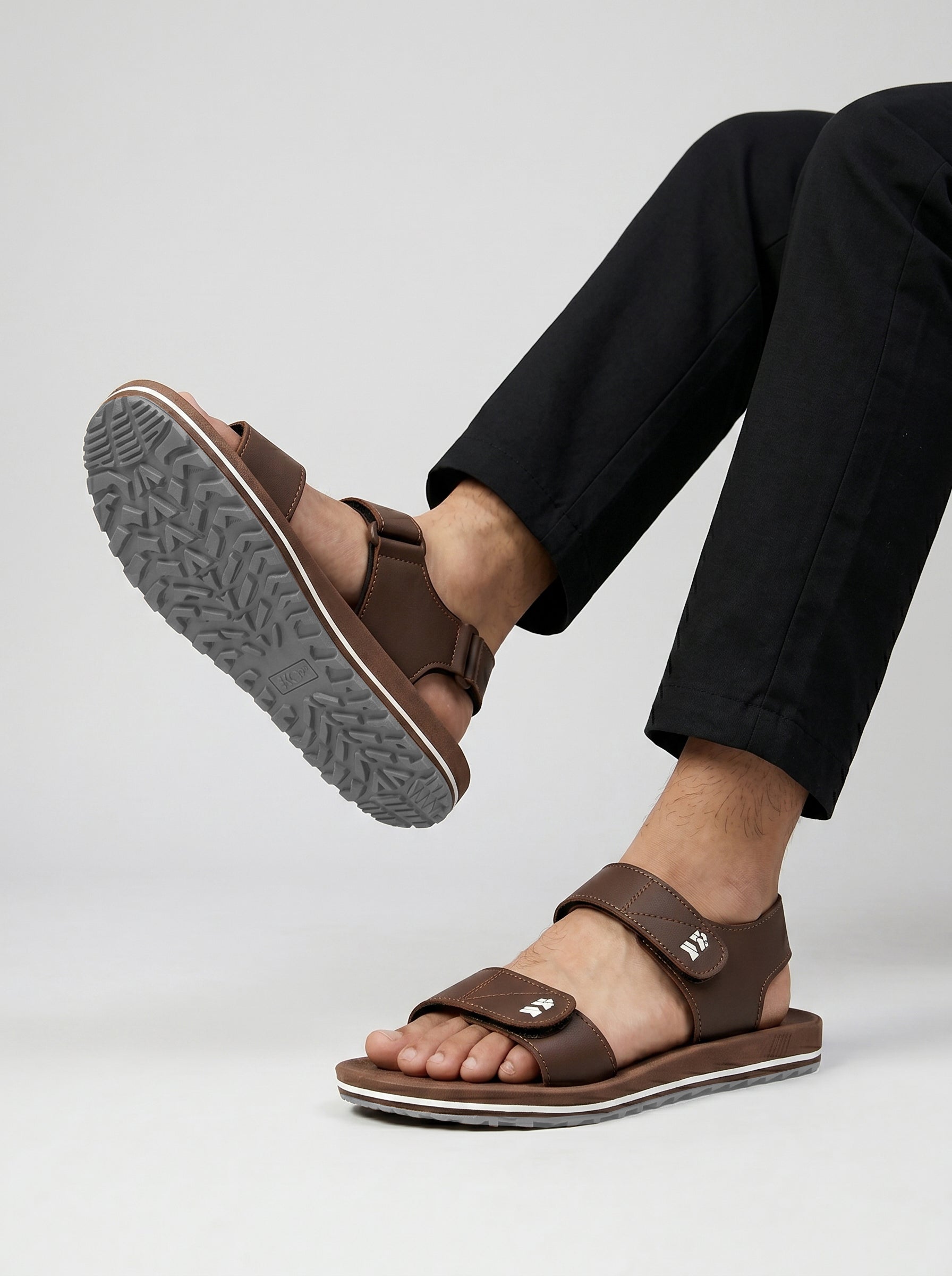 Men Boxtun Premium Soft Sole Sandals-Brown-BE5775