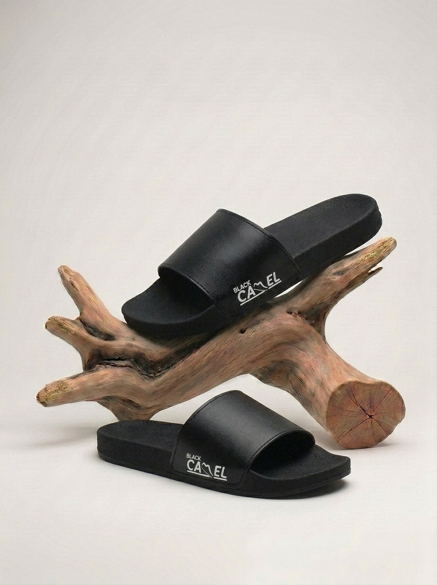 Men's Premium Flip Flop Fashion Slides-Black-BE6323