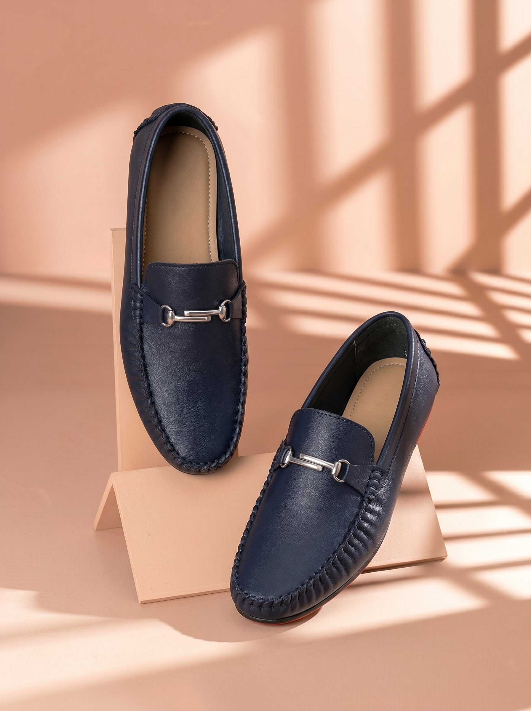 Men's Comfortable Formal Shoes-Navy-BE0638