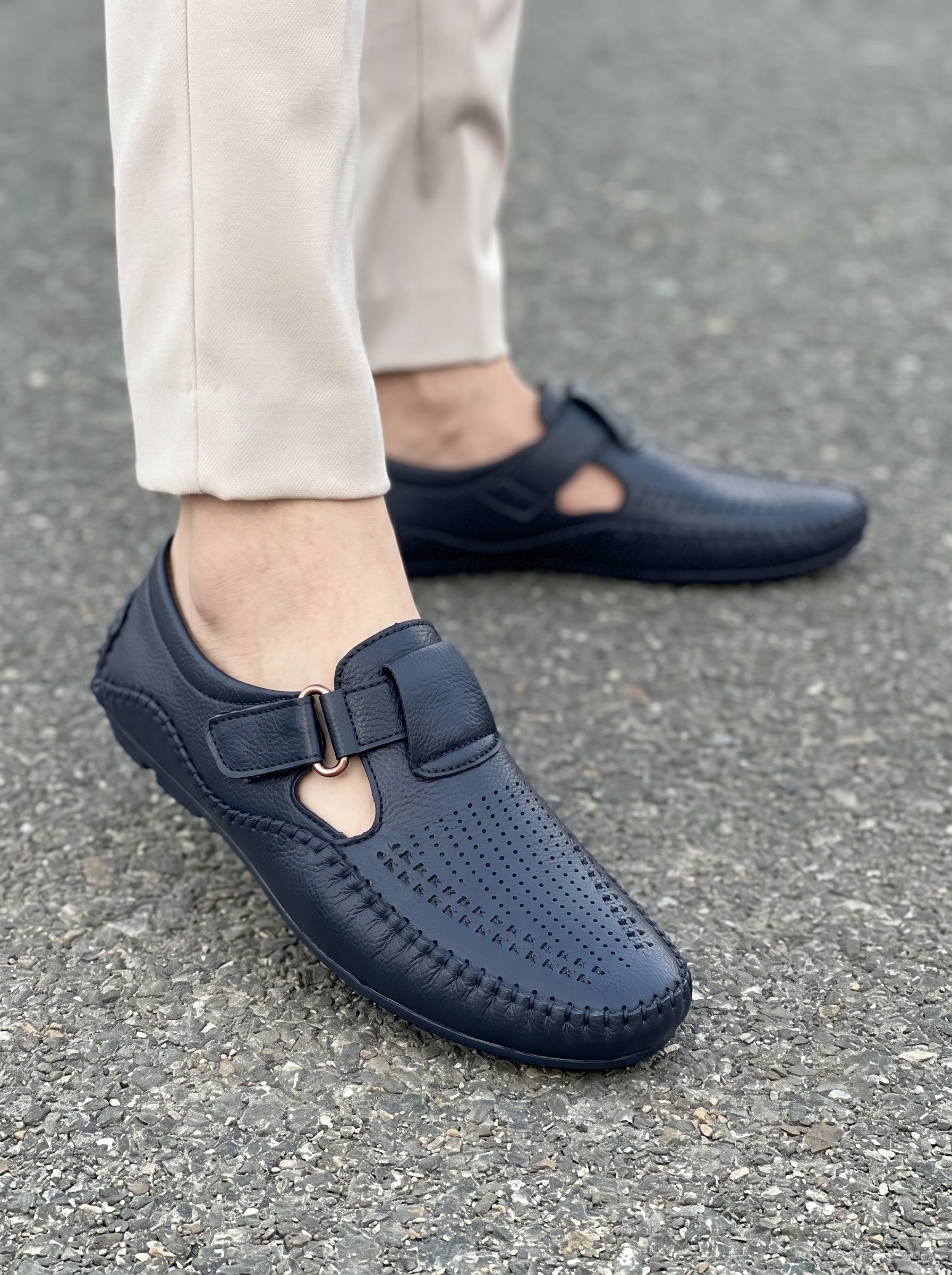 Men's Premium Sandals For Men-Navy-BE0193