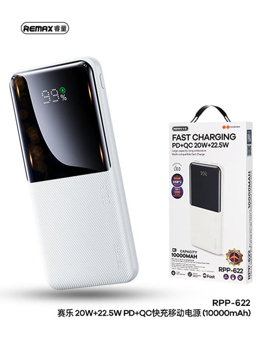 Remax Rpp-622 Led Digital Display Power Bank 20w+22.5w Pd+Qc Fast Charge Power Bank 10000mah-BE1892/BR14042