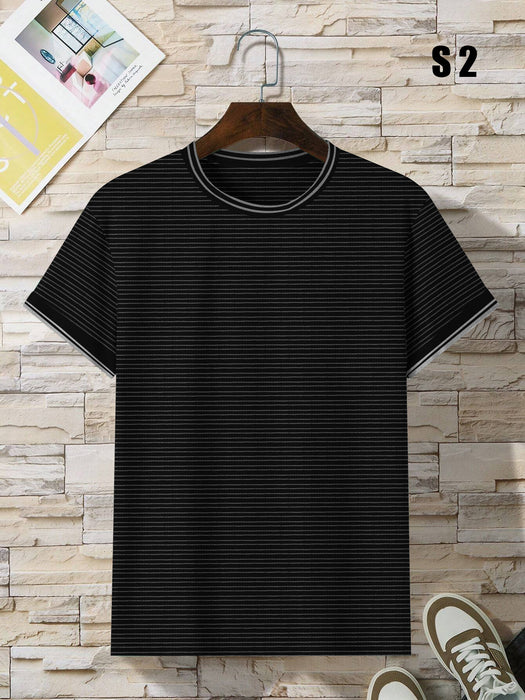 Premium Quality Single Jersey Crew Neck Tee Shirt For Men-BR13891