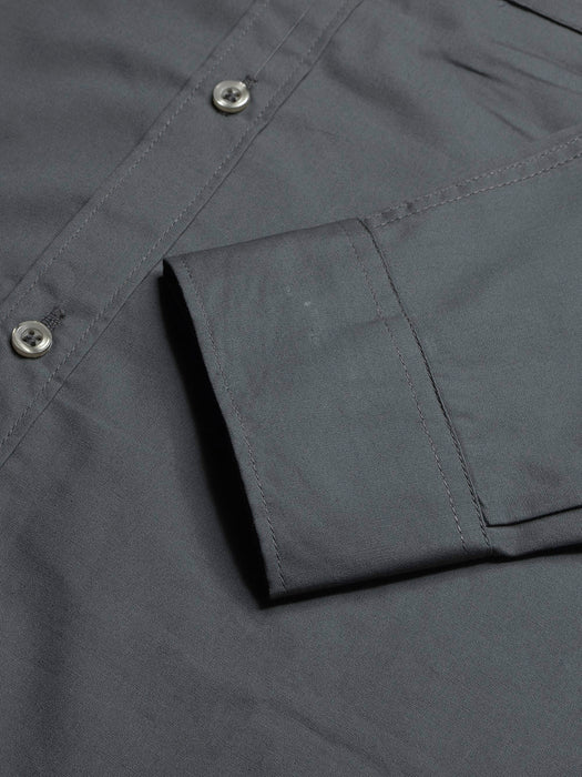 SS Premium Casual Shirt For Men-Dark Grey-BR13656