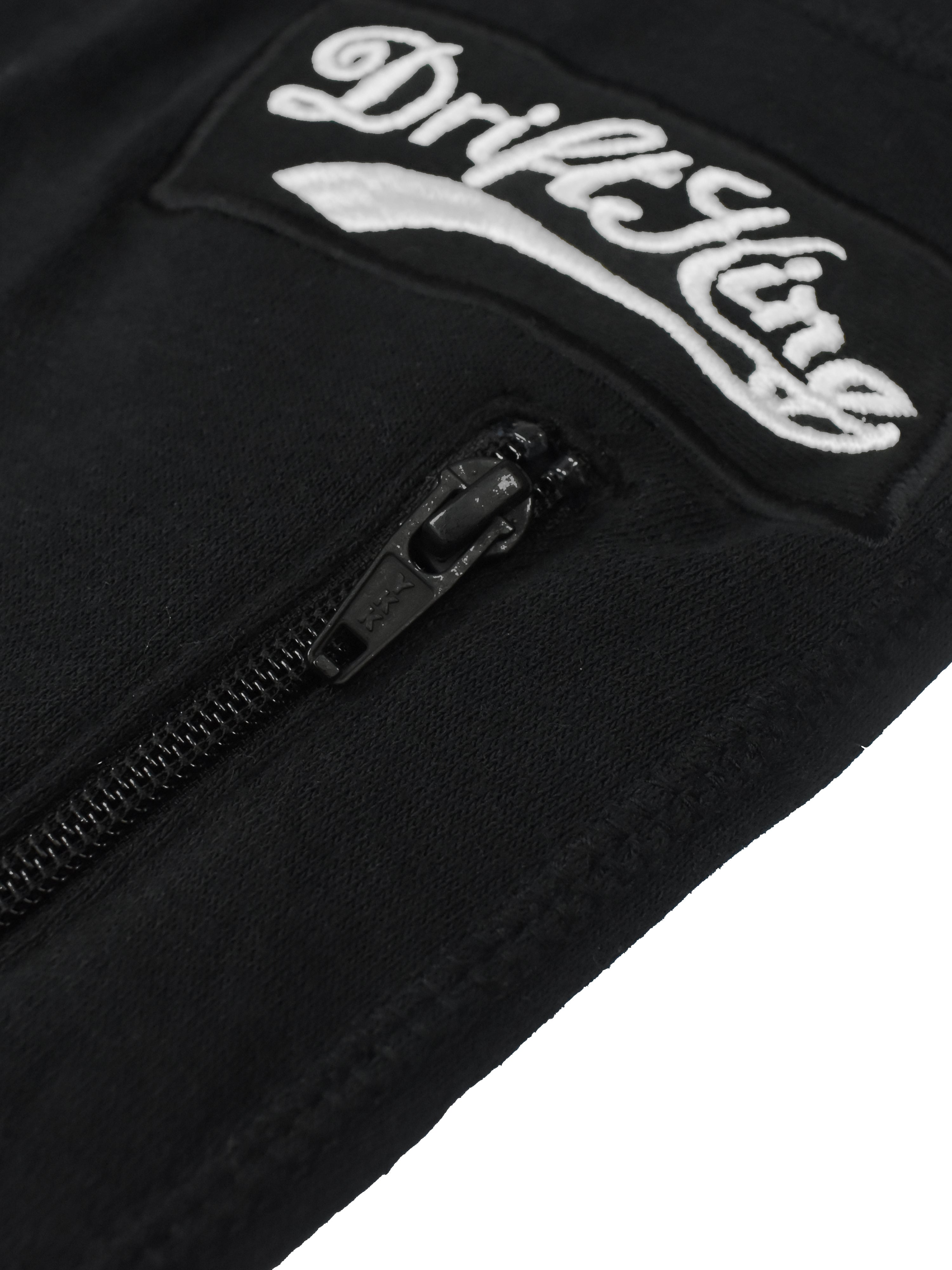 Drift King Slim Fit Light Fleece Jogger Trouser For Men-Black-BR1090