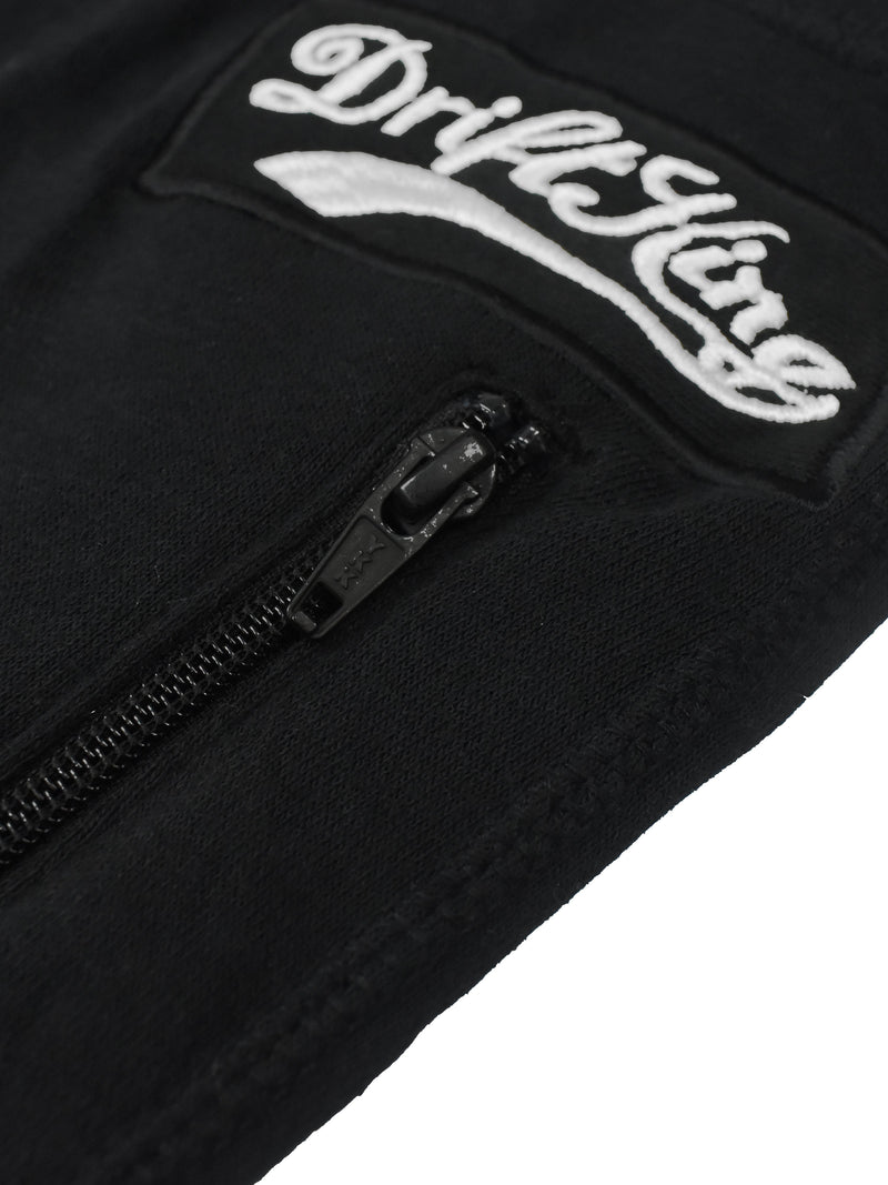 Drift King Slim Fit Light Fleece Jogger Trouser For Men-Black-BR1090