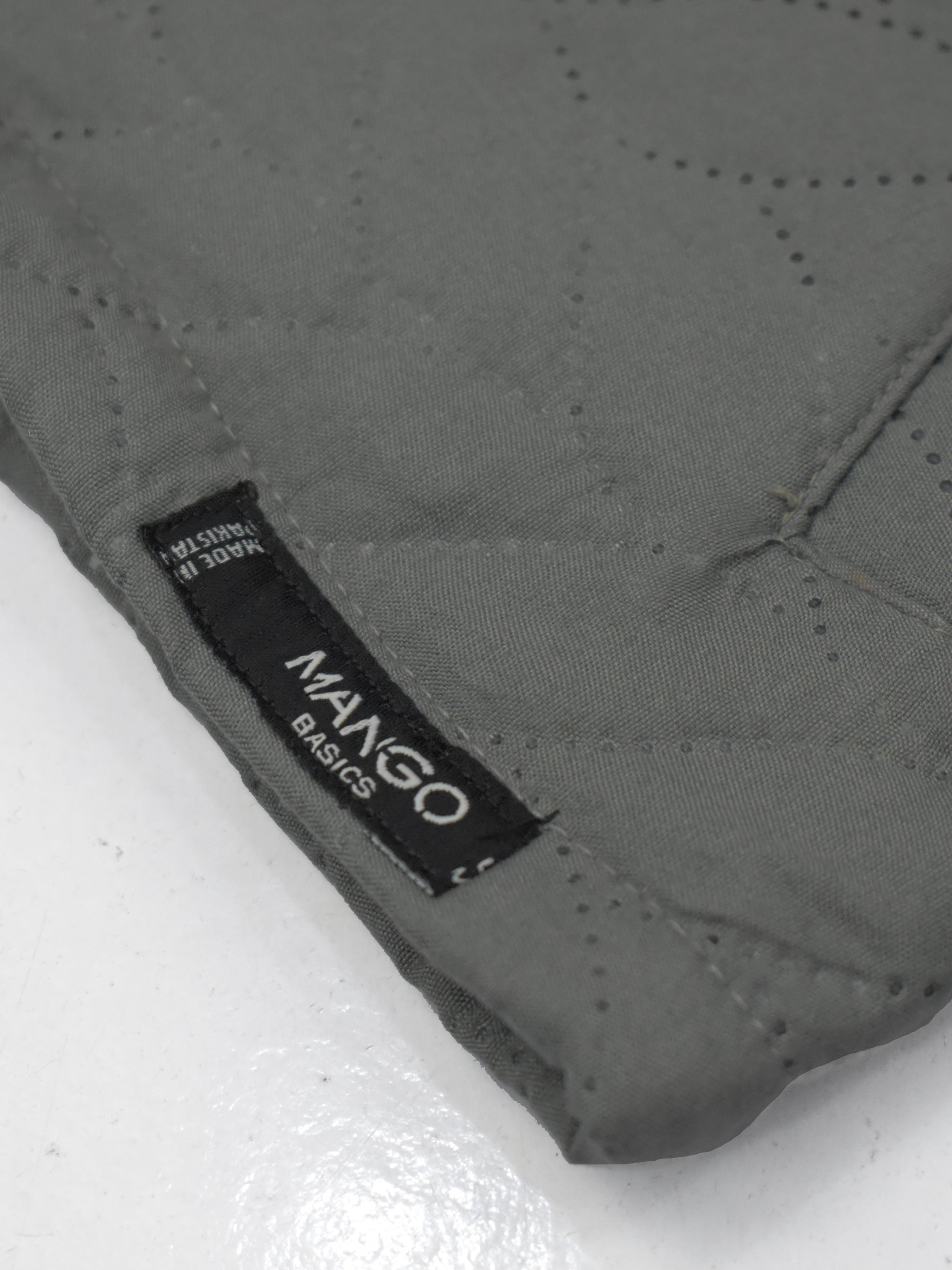 Mango Quilted Zipper Mock Neck Jacket For Kids-Dark Grey-BR938