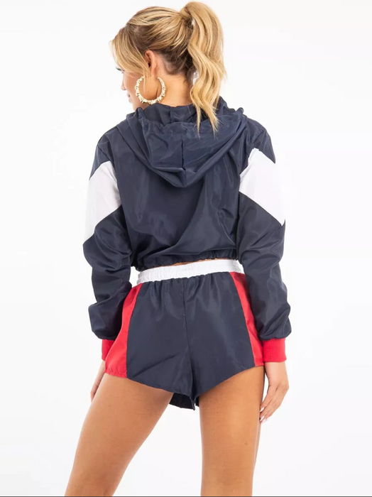 Rising Lightweight Festival Short Jacket For Ladies-Navy-RT2571